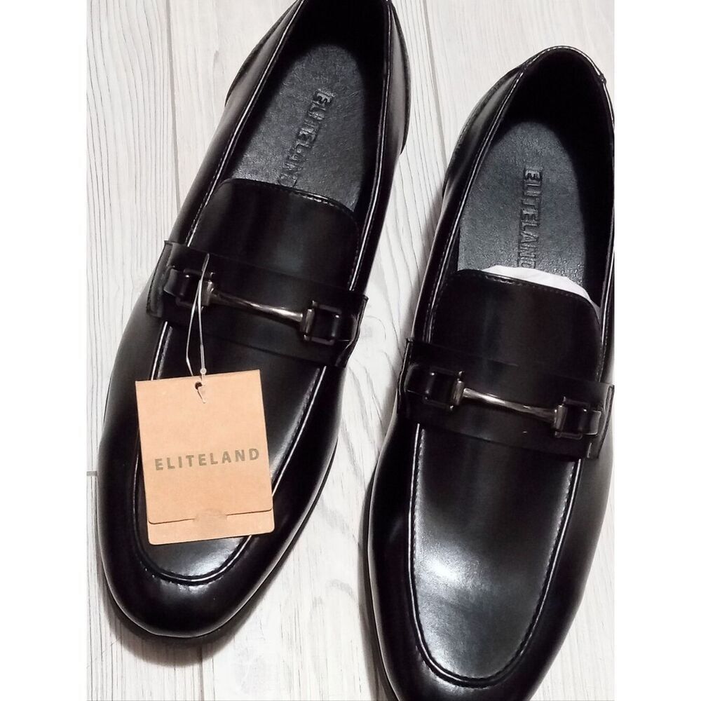 (T-4797) Eliteland Men's Dress Penny Loafers, Mens Business Formal Loafer Sz 12 - Picture 3 of 16